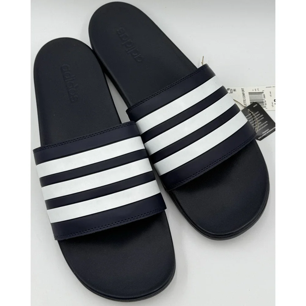 Adidas Adilette Comfort Blue Slip On‎ Slides GZ5892 Men's Sz 18